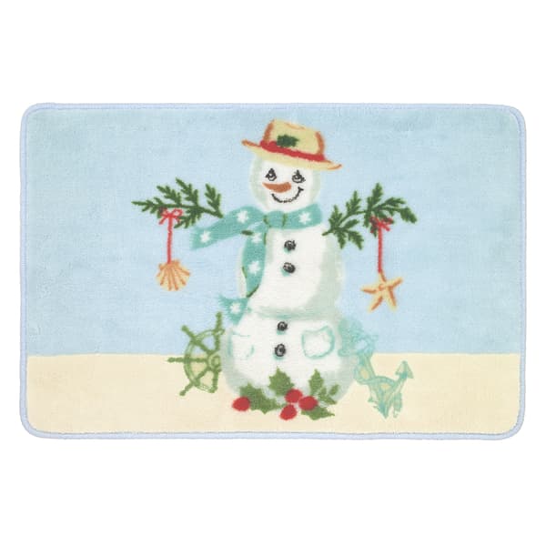 Avanti Coastal Snowman Bath Rug - image 