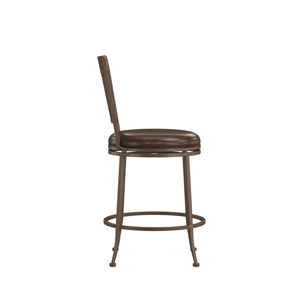HH2 Home Hawkins Commercial Grade Counter Height Swivel Stool
