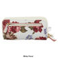Womens Stone Mountain Rose Large Double Zip Wallet with Wristlet - image 2
