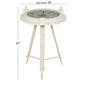 9th & Pike® White Metal Coastal Accent Table - image 3