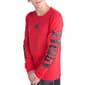 Boys (8-20) Adidas® Camo Logo Long Sleeve Tee - Pure Ruby - image 3