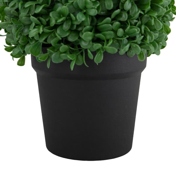 Northlight Seasonal Artificial Boxwood Ball Topiary in Round Pot