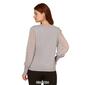 Womens Adrianna Papell Long Cuff Sleeve Big Clip Dot Sweater - image 2