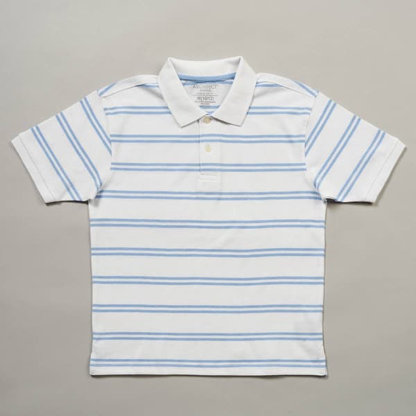 Boys (4-7) Architect(R) Jean Co. Stripe Pique Polo - White - image 