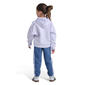 Girls (4-6x) adidas® Floral Hooded Pullover w/ Jogger Set - image 3