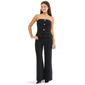 Juniors Madden Girl Strapless Peplum Jumpsuit With Gold Buttons - image 1