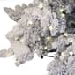 Puleo International 6.5ft. Pre-Lit Flocked Pine Christmas Tree - image 4