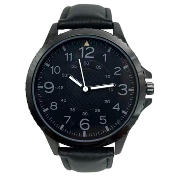 Mens Black Easy Read Dial Quartz Watch - MWPU05BV - image 