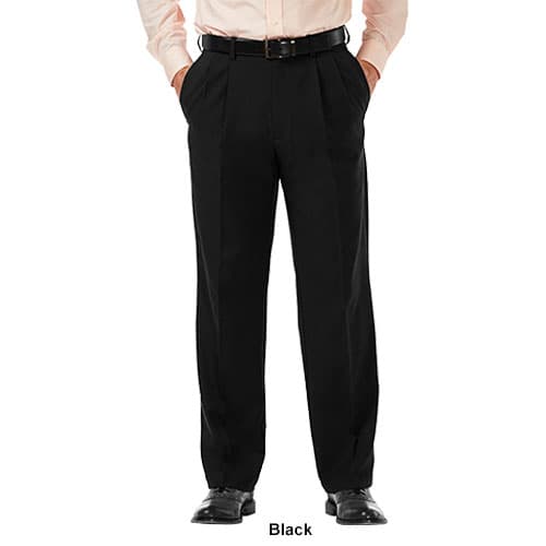 Mens Haggar&#174; Cool 18&#174; PRO Heather Classic Pleat Front Pants