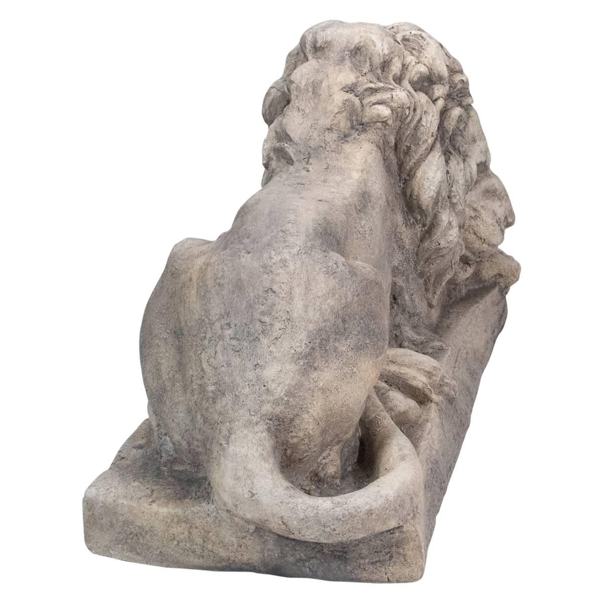 Northlight Seasonal 22in. Lying Down Lion Outdoor Garden Statue