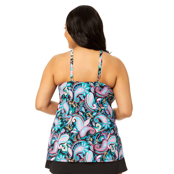 Plus Size Leilani Sunlit Shores Cape Town Tankini Swim Top