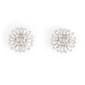 Gianni Argento Diamond Cubic Zirconia Cushion Stud Earrings - image 1