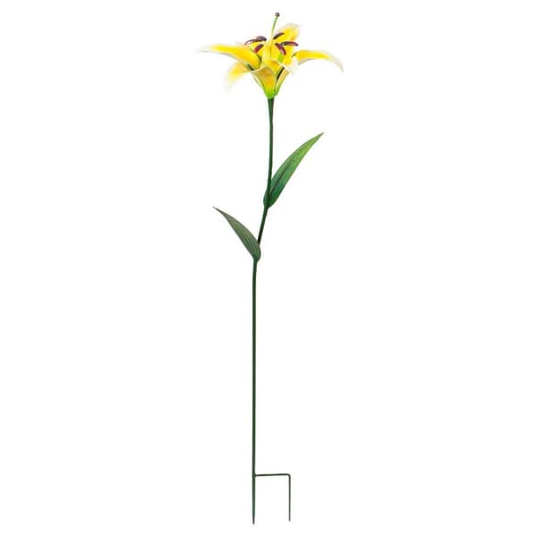 Evergreen Large Metal Lily Stake - image 