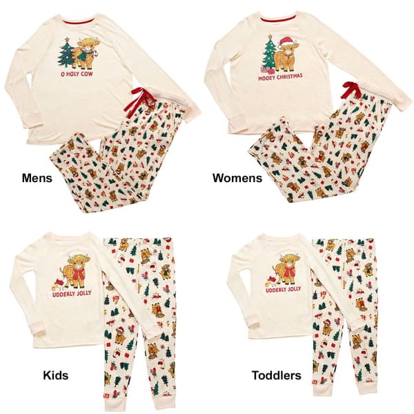 Jaclyn Cow Family Pajama Set
