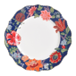 222 Fifth Chintz 12pc. Blue Porcelain Gold Trim Dinnerware Set - image 6
