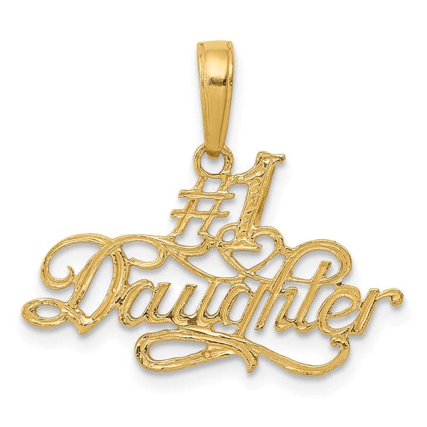 Gold Classics&#40;tm&#41; 14kt. #1 DAUGHTER Pendant - image 