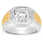 Mens Gentlemen''s Classics(tm) Sterling Silver Gold Plating CZ Ring - image 1