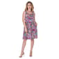 Womens 24/7 Comfort Apparel Paisley Fit & Flare Dress - image 1