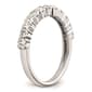 Pure Fire 14kt. White Gold Lab Grown 11-Stone Channel Band - image 6