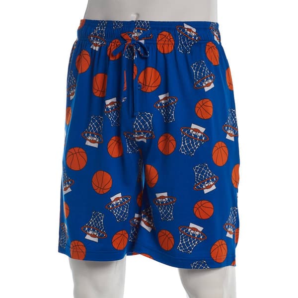 Mens Preswick & Moore® Basketball Drawstring Pajama Shorts