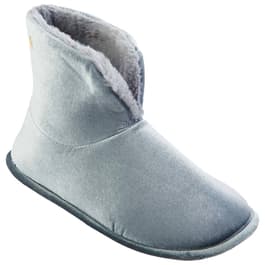 Womens Dearfoams&#40;R&#41; Shiny Velour Bootie Slippers