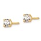 Pure Fire 14kt Gold Certified 1/2ctw. Diamond Screw Back Earrings - image 2