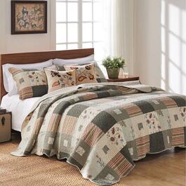 Greenland Home Fashions&#40;tm&#41; Sedona Wildflower Quilt Set w/ Pillows