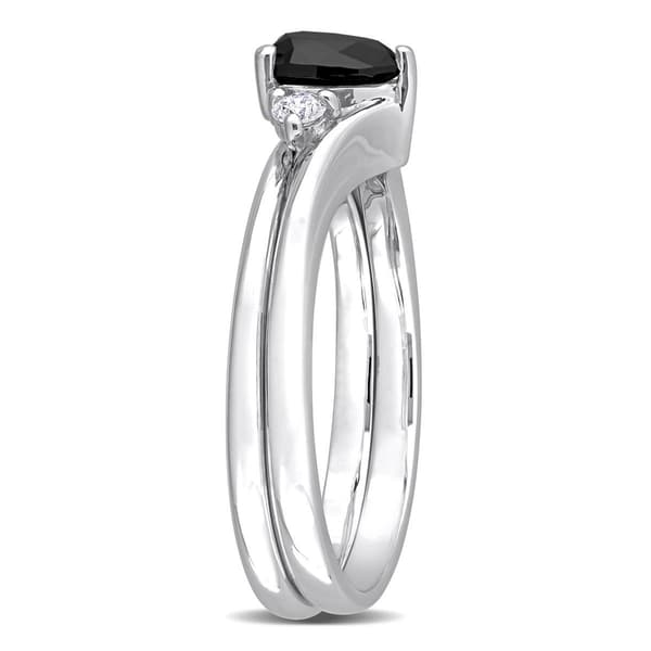 Radiant Rainbow™ 10kt. White Gold 5/8ctw. Pear Diamond Ring