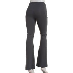 Juniors Love Tree Wide Waistband Flare Leggings with Pockets