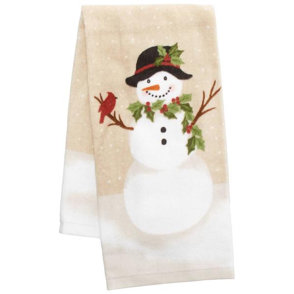 Holly Snowgirl Reactive Kitchen Towel - image 
