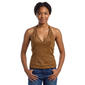 Juniors Madden Girl Knit Suede Studded Halter Top - image 1