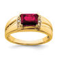 Mens Gentlemens Classics(tm) 14kt. Gold 2ctw. Ruby & Diamond Ring - image 1