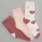 Womens Cuddl Duds 3pk Hearts Cozy Crew Socks - image 3