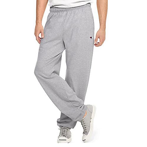 Mens Champion® Jersey Closed Bottom Active Sweatpants