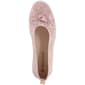 Womens Ashley Blue Floral Canvas Flats with Bow - image 5