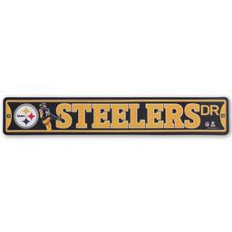 Open Road Steelers Team Drive Street Sign