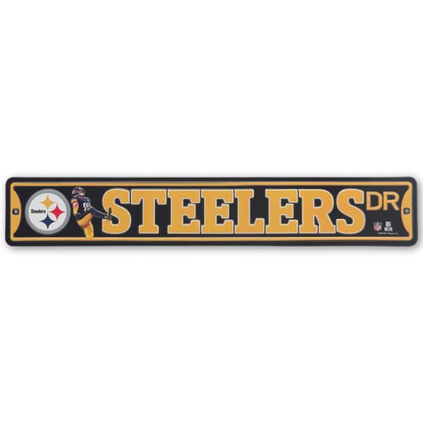 Open Road Steelers Team Drive Street Sign