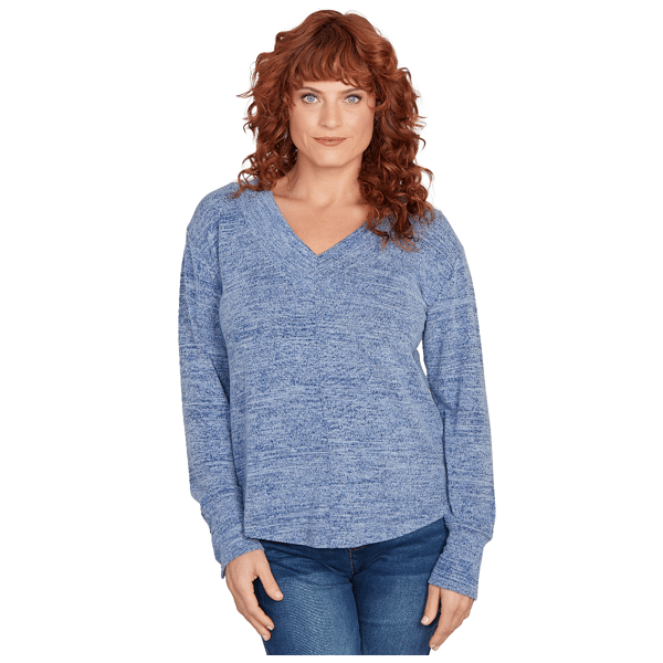 Womens Skyes the Limit Fashion Essentials Long Sleeve V-Neck To