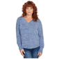 Womens Skyes the Limit Fashion Essentials Long Sleeve V-Neck To - image 1