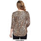 Petite Ruby Rd. Must Haves II Cheetah O-Ring Blouse - image 2