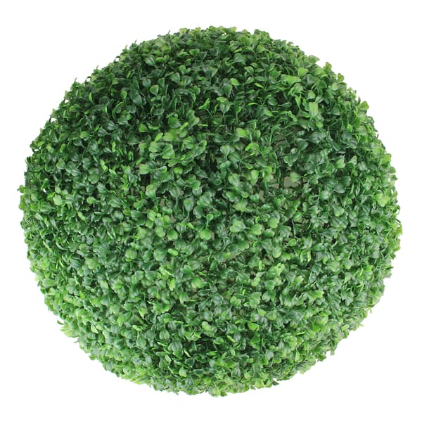 Northlight Seasonal 9.5 Unlit Two-Tone Artificial Boxwood Ball - image 