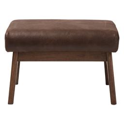 Baxton Studio Bianca Faux Leather Ottoman