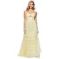 Juniors Blondie Nites Tiered Mesh Key Hole A-Line Dress - image 10