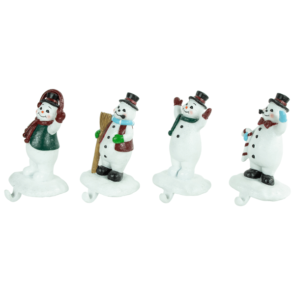 Northlight 4pc. Glitter Snowman Christmas Stocking Holders