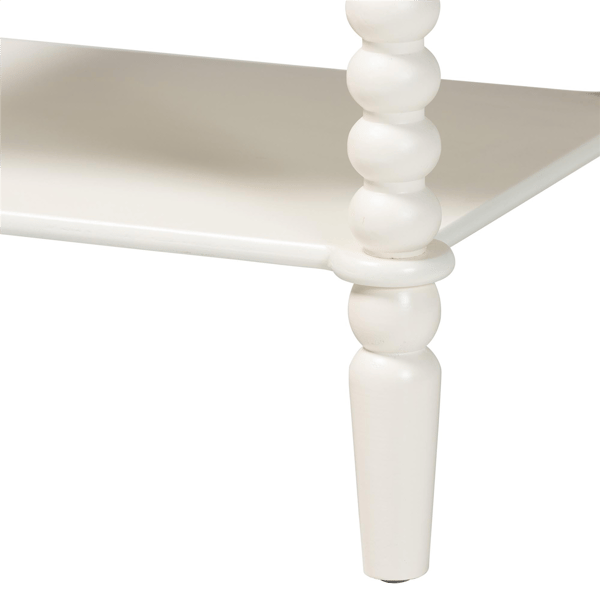 Baxton Studio Rimona End Table with Bobbin Legs