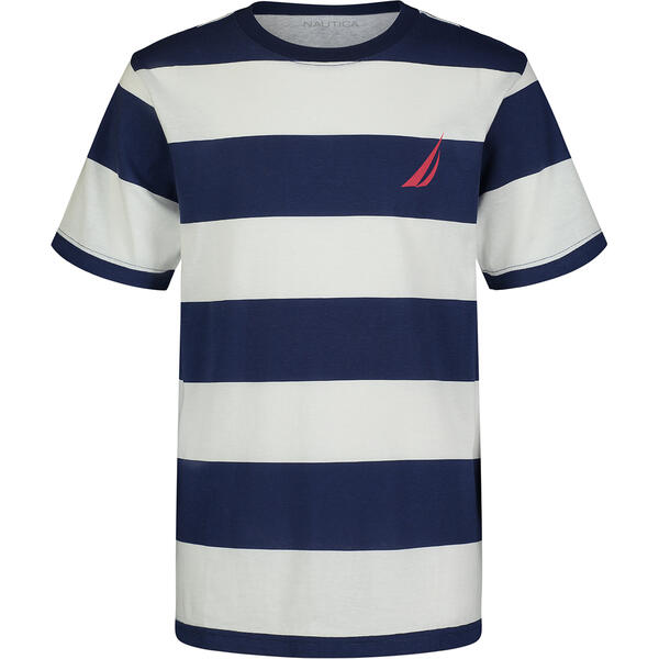 Boys &#40;8-20&#41; Nautica Block Stripe Short Sleeve T-Shirt - image 