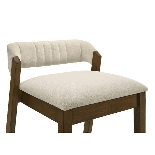 Armen Living Landyn 26in. Ecru Fabric Counter Height Barstool