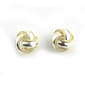 Danecraft Vermeil and Rhodium Love Knot Post Earrings - image 1