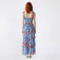 Juniors Crystal Doll Floral Tie Strap Corset Maxi Dress - image 2