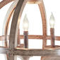 9th & Pike&#174;  Gold Wood Rustic Caged Chandelier - image 3